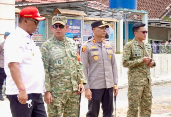 Pastikan Aman Kondusif, Kapolres Lampung Tengah Pimpin Langsung Pengamanan Kunker Menteri Pertanian RI